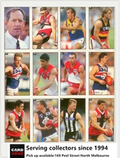 Popular-1998 AFL Stickers All Australia Team 1997 full set (11)