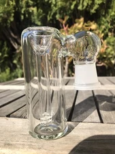 Glass Ash Catcher bowl 18mm Female 90 Degree Clear Glass Downstem  Fixed