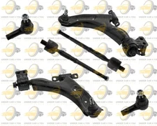 Front Suspension Lower Control Arms Tie Rod Ends Fit Chevrolet Spark LS ZMX 1.2L