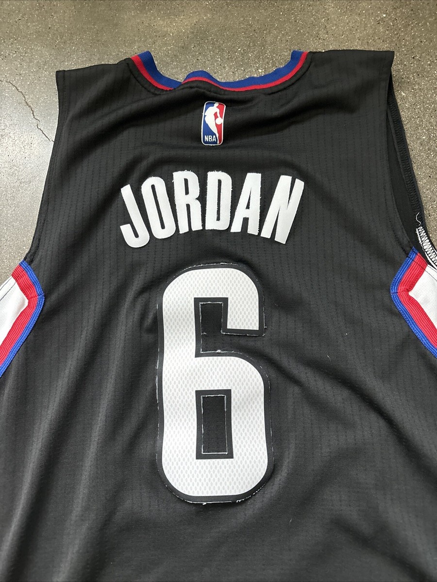 CLIPPERS ADIDAS NBA JORDAN 6 ユニフォーム Adidas Los Angeles clippers jersey black jordan #6 men's sz