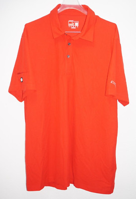 Puma Classic Red Dry Cell Polo Shirt Mens Sz XL Ford Direct Embroidery on Sleeve