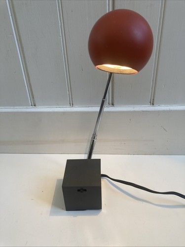 Vintage Michael Lax's "telescoping" Red/Orange "Lytegem" Lightolier Desk Lamp - Picture 15 of 18