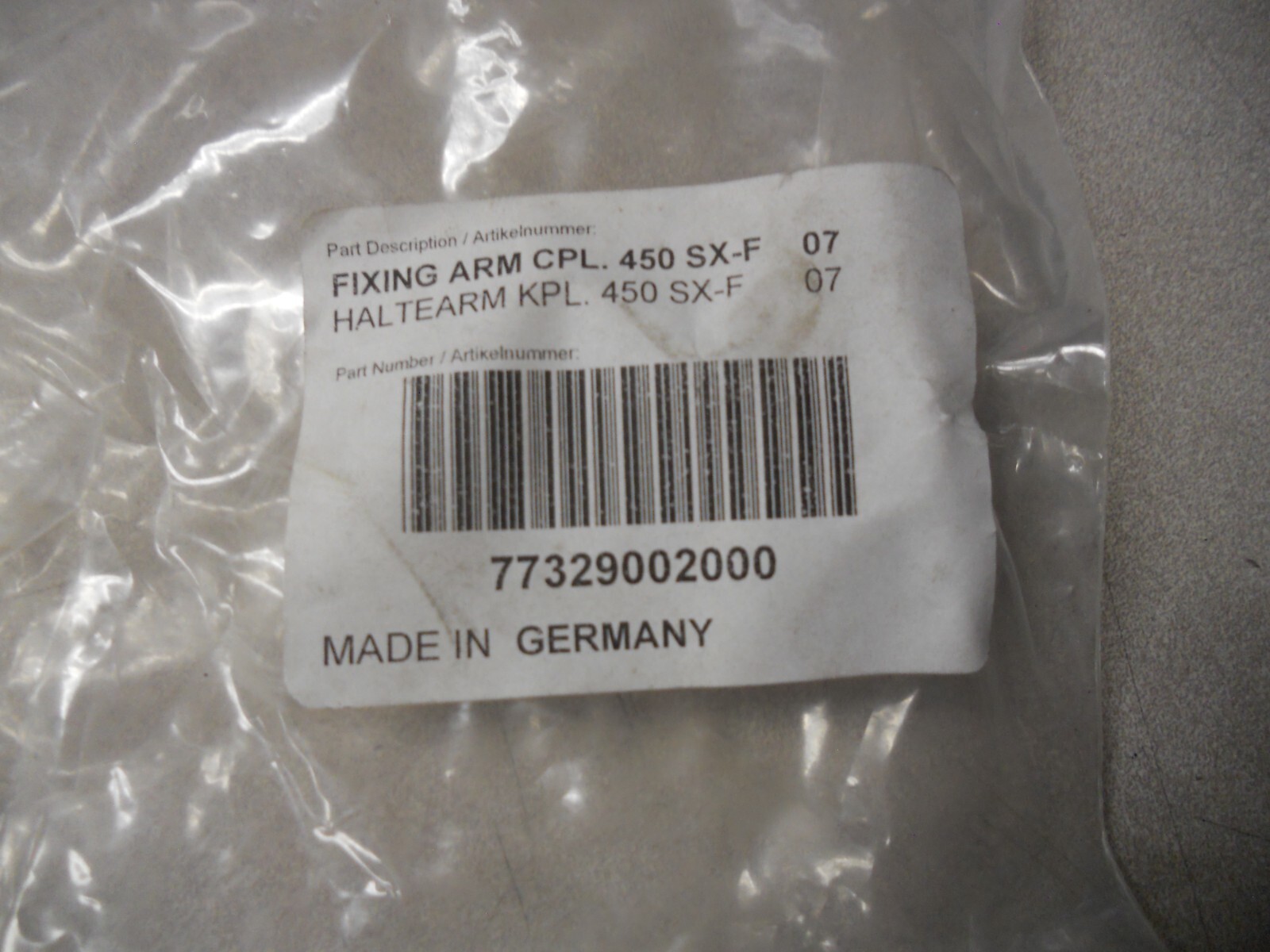 NOS KTM OEM Fixing Arm 07 450 SXS-F 07-10 505 SX-F 08 450 SMR 