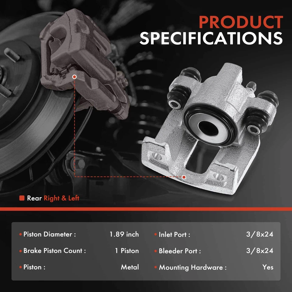 Par de pinzas de freno de disco traseras para Jeep Grand Cherokee ZJ 1994 1995 1996 1997 1998 Foto 2 de 4