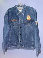 Vintage Womans Jean Jacket Tiger Bay Patches Size L