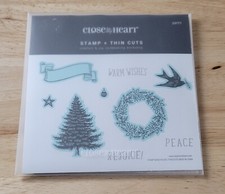Close To My Heart COMFORT JOY CARDMAKING Z3771 STAMP THIN CUTS CTMH