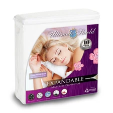 Bed Bug Waterproof Mattress Cover/Protector Deep Pocket Terry top Zipper 9"-21"