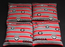 GEORGIA BULLDOGS CORNHOLE BEAN BAGS Baggo Toss Tailgate Set of 4 ACA Reg. Bags
