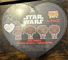 NEW Star Wars Valentine Funko Pop Pocket Chocolate Bobble Head Figures 2024