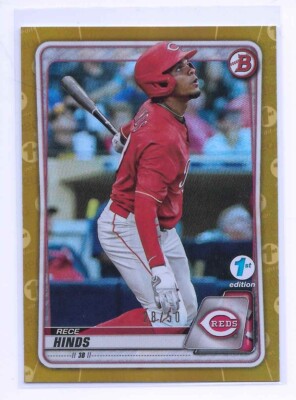 2020 Bowman 1st Edition Gold Foil Rece Hinds /50 | eBay