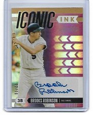 Brooks Robinson 2020 Absolute ICONIC INK REFRACTOR Card Auto /10 Autograph HOF