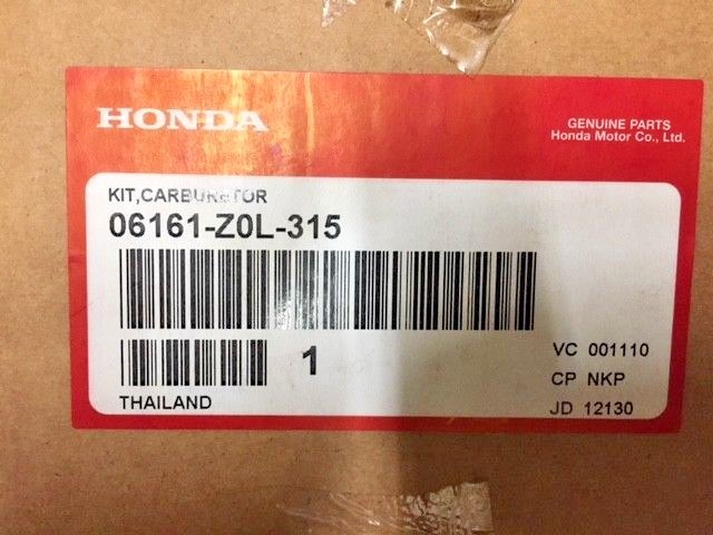 New Honda Carburetor-Part # 06161-ZOL-315 | eBay