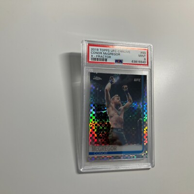 Conor McGregor 2019 Topps Chrome UFC X-Fractor Refractor