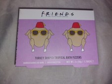 FRIENDS TV Show Turkey Shaped Fizzers - Two 50g Tropical Scented Bath Fizzies