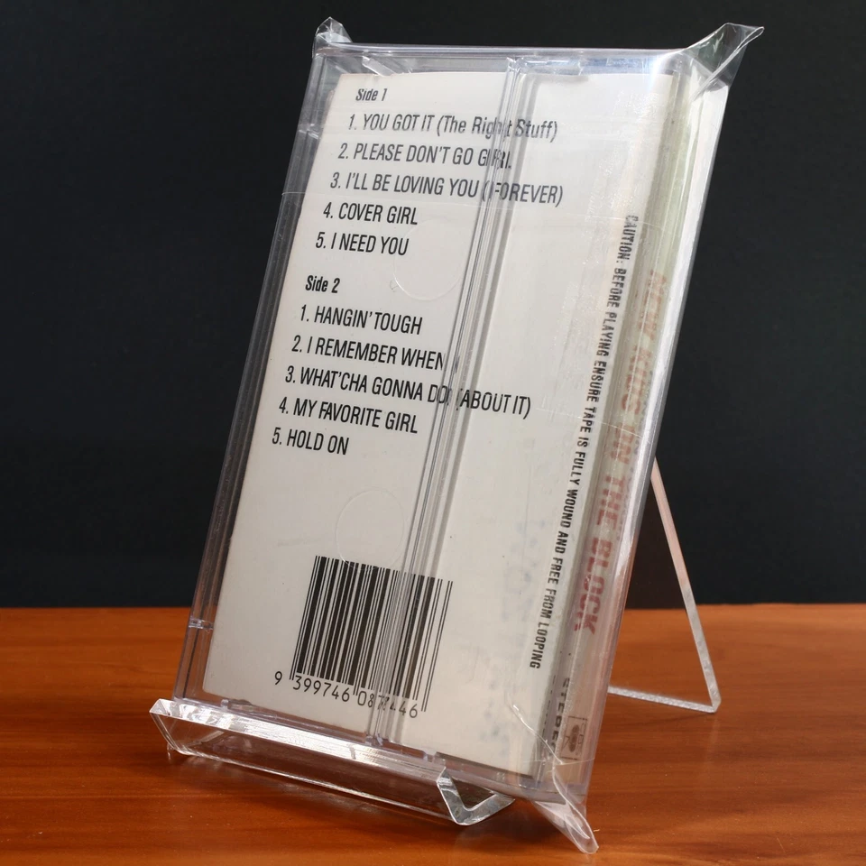 New Kids on The Block ~ Hangin Tough Cassette w/ Front Sticker & Plastic Sleeve - Image 3 of 4