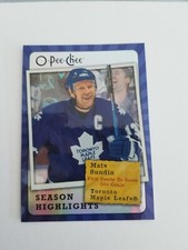 2007-08 O-Pee-Chee Season Highlights Mats Sundin #SH10 HOF