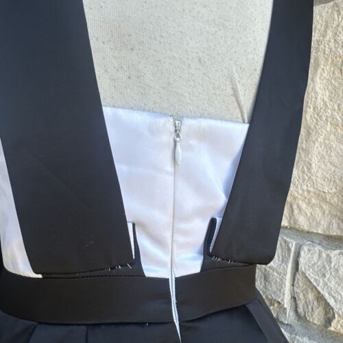 Fame and Partners Gown Black and White Size 6 - Picture 3 of 3