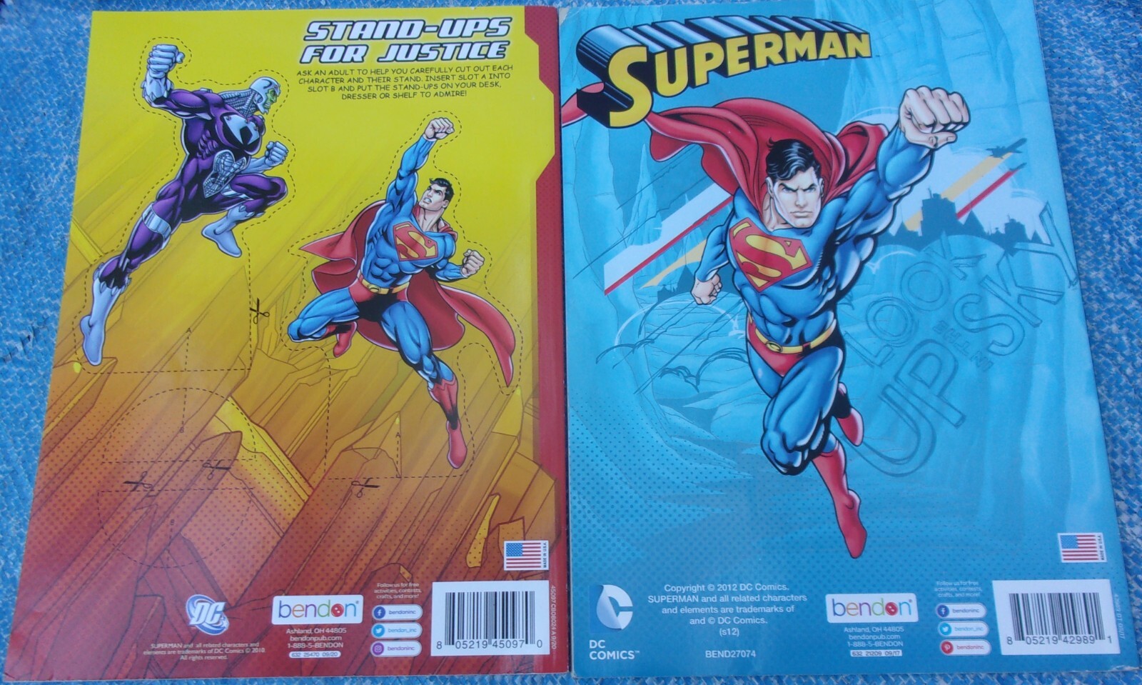Superman Jumbo Coloring And Actvity Book Lot Unused DC Comics Bendon