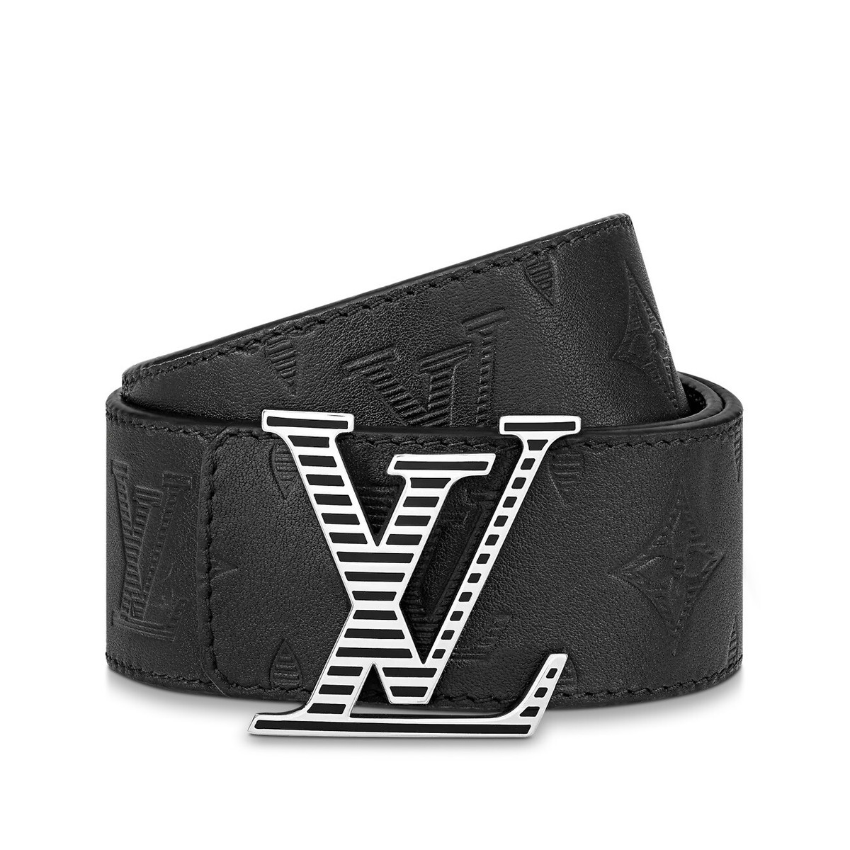 $760 LOUIS VUITTON Men's LV Shadow 40mm Reversible Belt $760 LOUIS VUITTON Men's LV Shadow 40mm Reversible Belt