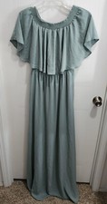 NWT NEW Show Me Your Mumu Hacienda Maxi Dress Blue REG $148 Size Large