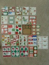 Vintage Christmas Gift Tags Package Labels Trims Seals Stickers ***YOU CHOOSE***