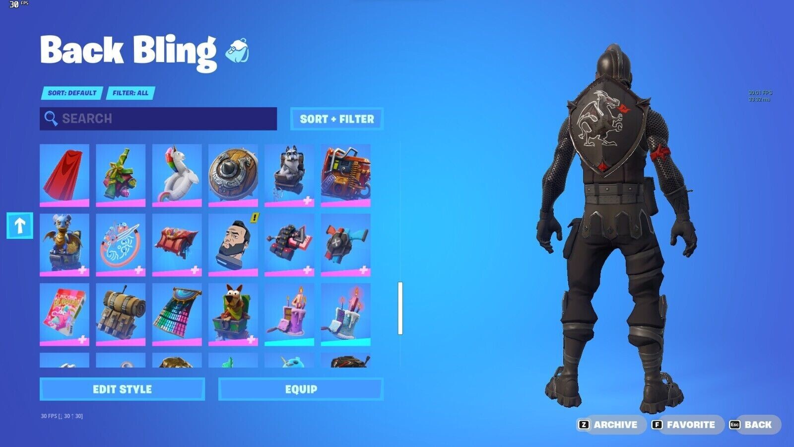 fortnite account og, fresh emote, mako glider, founders umbrella/glider