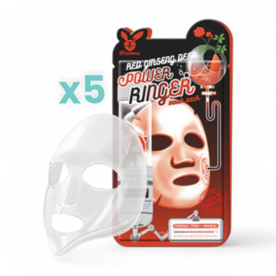 Elizavecca Deep Power Ringer Mask Pack Bundle Set 10 Types Red Ginseng 5pcs #mde