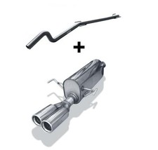 FOX Sportauspuff Racinganlage ab Kat.2x76mm Opel Astra H Caravan 1.6l 2.0l Turbo