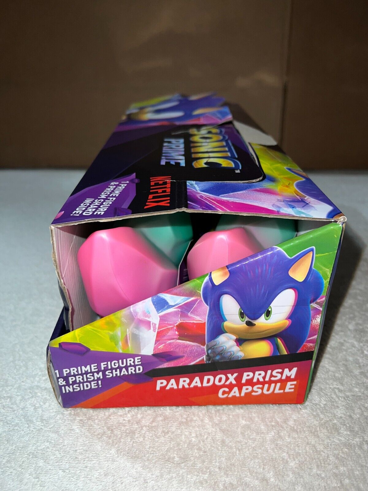 Sonic Prime Paradox Prism Capsule with Figure, Shard and Leaflet – 8 Styles