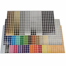 Color Coding Dot Labels, 1/4 inch Round Stickers, 105 dots, Indoor/Outdoor Vinyl