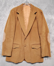 Pioneer Wear Jacket Mens 42L Brown Tan Corduroy Western Blazer Sport Coat Elbow
