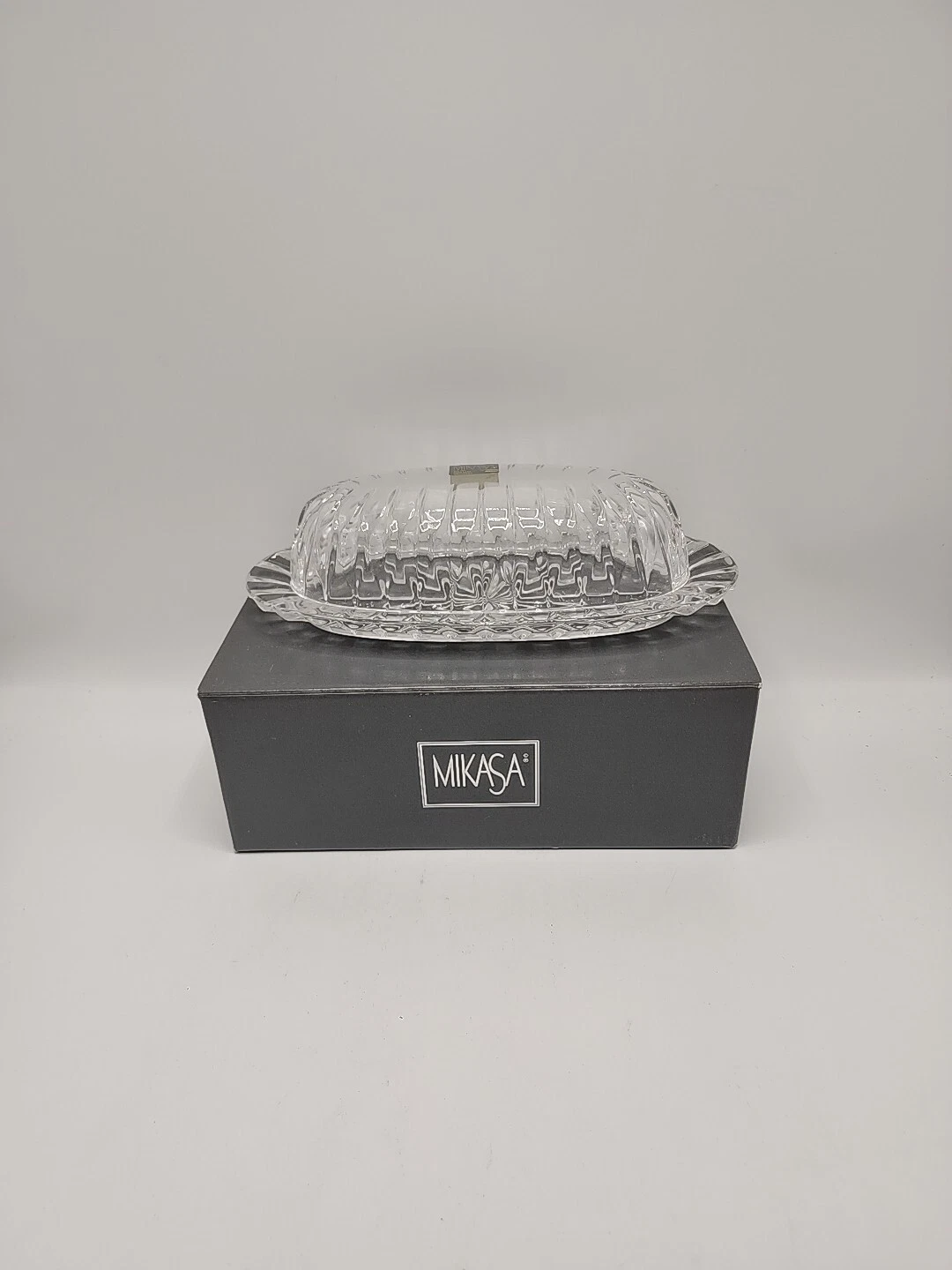 Mikasa "Park Lane" 8 5/8 Inch Butter Dish