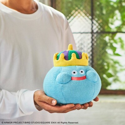 Dragon Quest Smile Slime King Slime Knit Plush Doll Stuffed toy