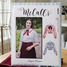 McCalls 8078 Historic Edwardian Costume Shirtwaist Blouse 12-20 Angela Clayton