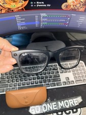 Ray-Ban Meta Wayfarer Smart Glasses Black Transitions Grey w/ Charging Case