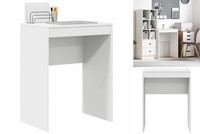 Minimalistischer Schreibtisch Weiß Spanplatte 60X40X76 Cm
