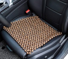 Natural Wood Beaded Seat Cover Pad Mat Comfy Cool Summer Massage Seat Cushion S
