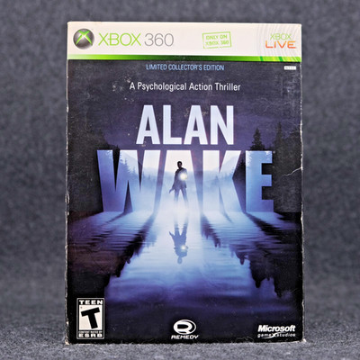 Alan Wake Limited Collector's Book Edition (Xbox 360) CIB - Good Cond