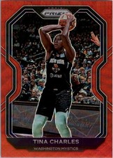2021 Panini Prizm WNBA Prizms Ruby Wave #71 Tina Charles - BSK