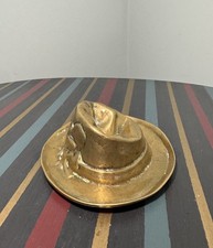 Vintage Bronze Hat Ashtray &ndash; Heavy 740g &ndash; 6&rdquo; x 5.5&rdquo; &ndash; Unique Collectible