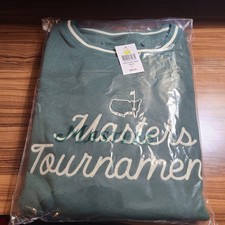 NEW 2026 Masters Green Crew Neck Sweatshirt Fleece XL Embroidered ANGC Augusta