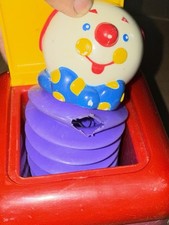 Rare HTF Vintage 1992 Shelcore Clown Jack In The Box Toy Tested WORKS great
