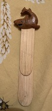 Fantastic Handmade Olive Wood Shark Wooden Bookmark Nice Gift