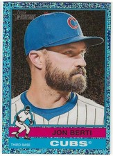 2025 Topps Heritage High JON BERTI Insert CHROME LIGHT BLUE SPARKLE Refractor