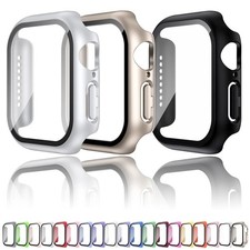 For Apple Watch Case Series SE 4 5 6 7 8 9 10 11 Glass Screen Protector Cover UK