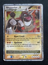 Rhyperior Lv.X DP29 Diamond And Pearl Promo Pokemon Card Damaged (DMG) on eBay