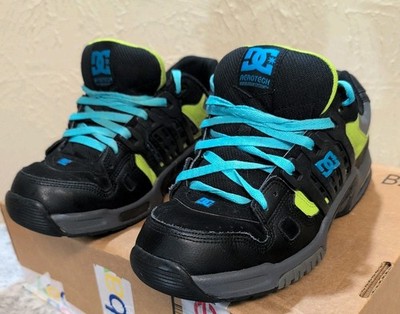 2010 DC Shoe AT-2 Aerotech 302322 Black/Green/Blue Men US Size 12 Skate Y2K VNTG