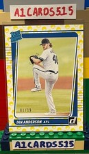Ian Anderson - 2021 Donruss Rated Rookie #47 - Smiley Face Mask Parallel 01/19