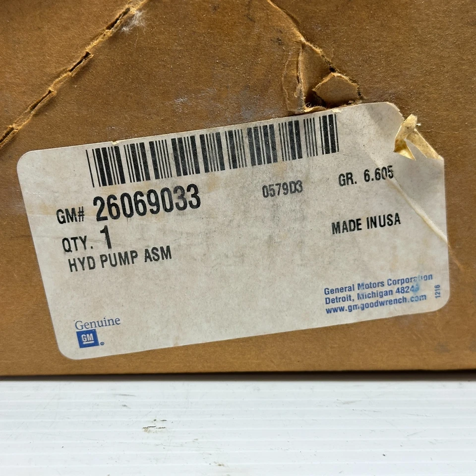 Насос гидроусилителя руля GM 26069033 OEM 1999–2002 Suburban Tahoe Yukon C/K подлинный - Изображение 2 из 4