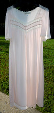 NEW SOFT COMFY DELICATE PINK SILK ESSENCE BY MISS ELAINE WALTZ NIGHTGOWN SIZE S